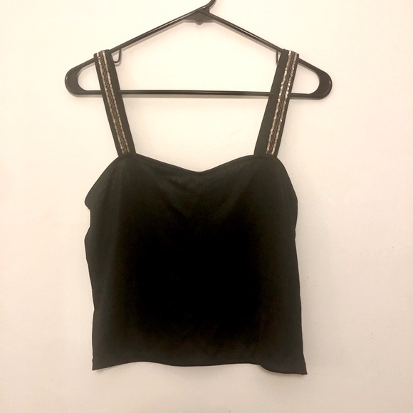 Black Sparkly Tank Top - Picture 1 of 4
